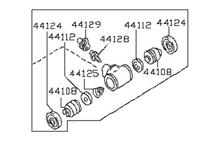 Nissan 44100-3SG0A Cylinder Rear Wheel