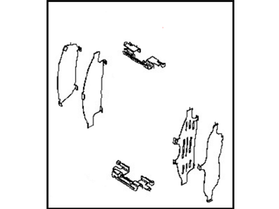 Nissan D1M80-EA000 Hardware Kit-Front Disc Brake Pad