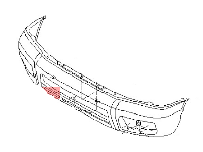 1998 Nissan Pathfinder Bumper - F2022-0W625