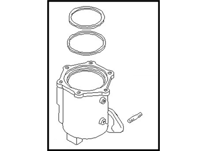 1985 Nissan Sentra Catalytic Converter - B0800-33M00