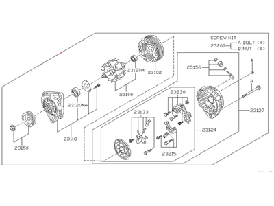 1997 Nissan 240SX Alternator - 23100-70F00