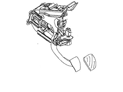 Nissan 46501-1EA5A Pedal Assy-Brake W/Bracket