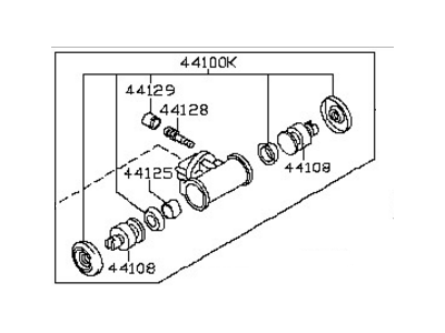 2014 Nissan NV Wheel Cylinder Repair Kit - 44100-3LM0A