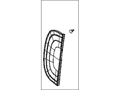 Nissan 76890-56A00 FINISHER-Rear Pillar RH