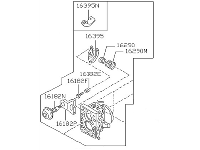 1986 Nissan Stanza Throttle Body - 16118-D3510