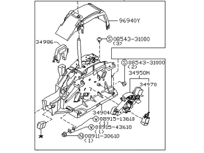 Nissan 34901-CA11A Transmission Control Device Assembly