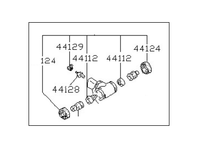 1982 Nissan Stanza Wheel Cylinder - D4100-M4991