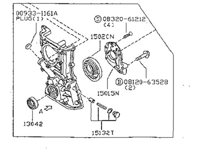 1998 Nissan 200SX Timing Cover - 13500-0M302