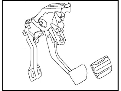 Nissan 46501-JF10A Pedal Assy-Brake W/Bracket