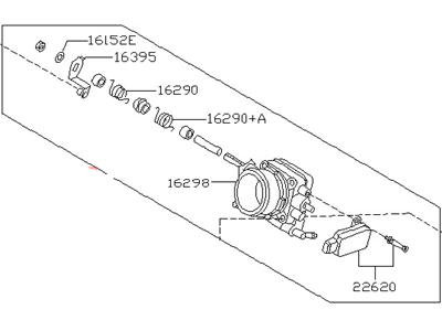 Nissan 16119-1E410 Throttle Chamber Assembly