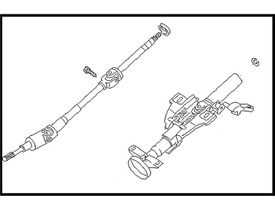 1990 Nissan Stanza Steering Column - 48810-65E61