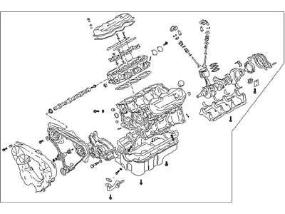 10102-16E0A Nissan Bare Engine Assembly Illustration 1 of 1