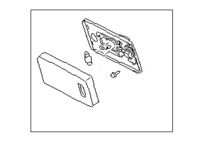 Nissan 26410-80W02 Lamp Assembly-Room