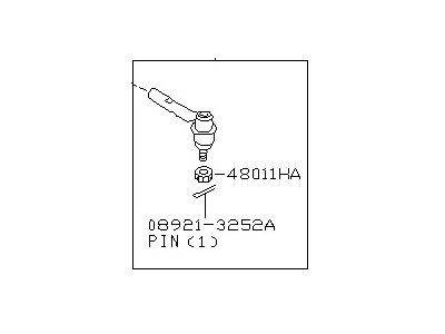 2003 Nissan Quest Tie Rod End - 48520-7B025