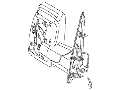 Nissan 96302-1PA9E Mirror Assembly-Outside LH