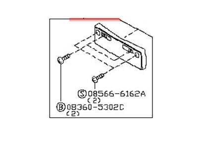 Nissan 96210-CC20A Bracket-Licence Plate