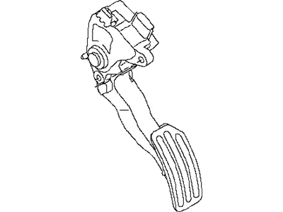 Nissan 18002-1HM0A Lever Complete-Accelerator,W/DRUM