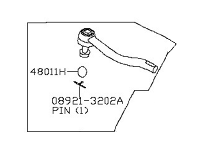 2014 Nissan Pathfinder Tie Rod End - D8520-3KA0A