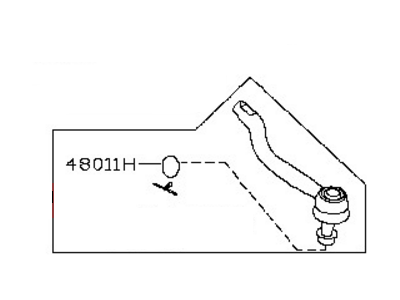 2013 Nissan Pathfinder Tie Rod End - D8640-3KA0A