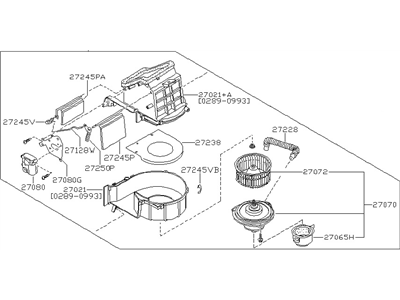 Nissan 27200-30P00 Blower Assy-Front