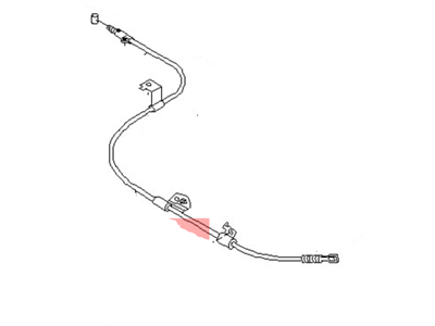 Nissan 36531-2Y000 Cable Assy-Brake,Rear LH