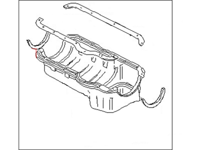 Nissan Datsun 310 Oil Pan Gasket - 11132-H5025