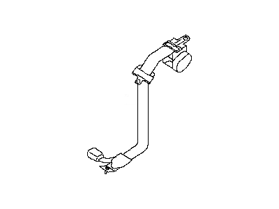 Nissan 88843-7Y082 Rear Buckle Belt Assembly, Center 5Seater