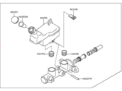 Nissan D6010-EL01A Cylinder Brake Master