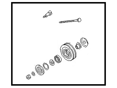 1989 Nissan Van A/C Idler Pulley - 11925-17C00