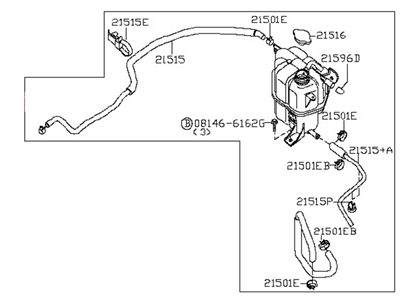 Nissan 21710-EA01A Tank Assy-Reserve