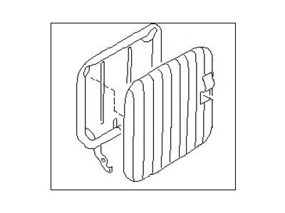 Nissan 88650-8B601 Back Assy-Rear Seat,LH