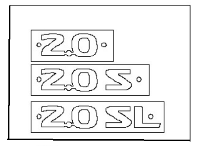 Nissan 84896-ET02A Rear Emblem