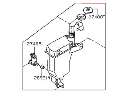 Nissan 28910-3AF1A Tank Assy-Windshield Washer