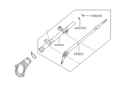 Nissan 48805-40R00 Column Assembly-Steering Impact Absorbing