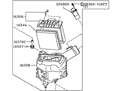 Nissan 16500-EV11A Air Cleaner Assembly