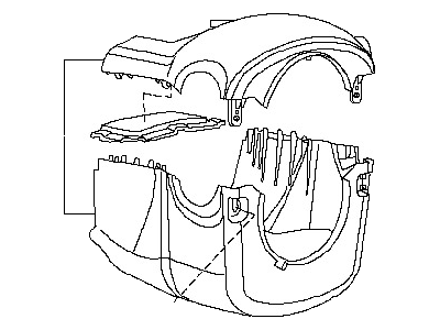 Nissan 48470-9N01B Cover Set-Steering Column