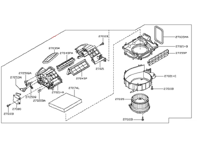 2020 Nissan GT-R Blower Motor - 27200-JK60B