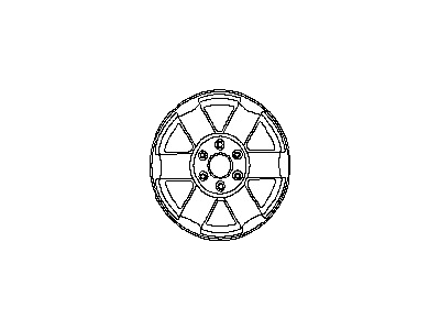 Nissan 40300-7S501 Aluminum Wheel (6 Spoke)