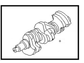 Nissan Frontier Crankshaft - 12200-0W001 CRANKSHAFT Assembly