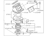 Nissan Frontier Blower Motor - 27200-8B410 Blower Assy-Front