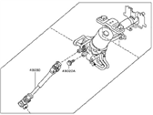 Nissan Versa Steering Column - 48810-3AN0A Steering Tilt Column
