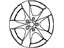 Nissan 40300-ZN90A Aluminum Wheel