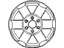 Nissan 40300-EZ11D Aluminum Wheel