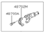 Nissan 48700-1E527 Lock Set-Steering