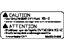 Nissan 99053-3ZB0A Label-Caution,Oil