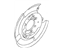 Nissan 44020-4CU1A Plate Assembly-Back Rear Brake RH