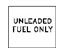 Nissan 14806-ZH000 Label-UNLEADEDFUELONLY